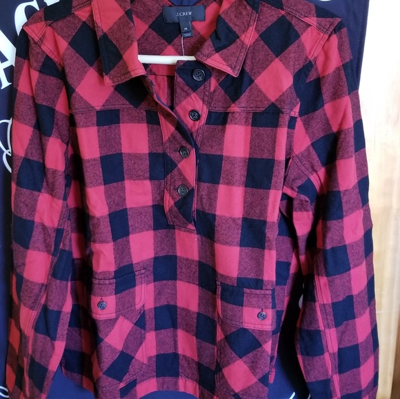 J. Crew Plaid Shirt-Jacket - Picture 3 of 4